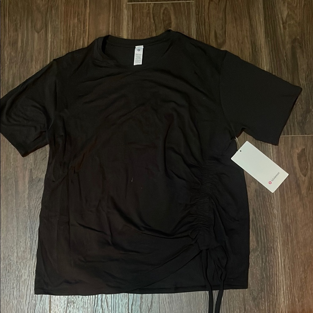Lululemon Black Ruched Top